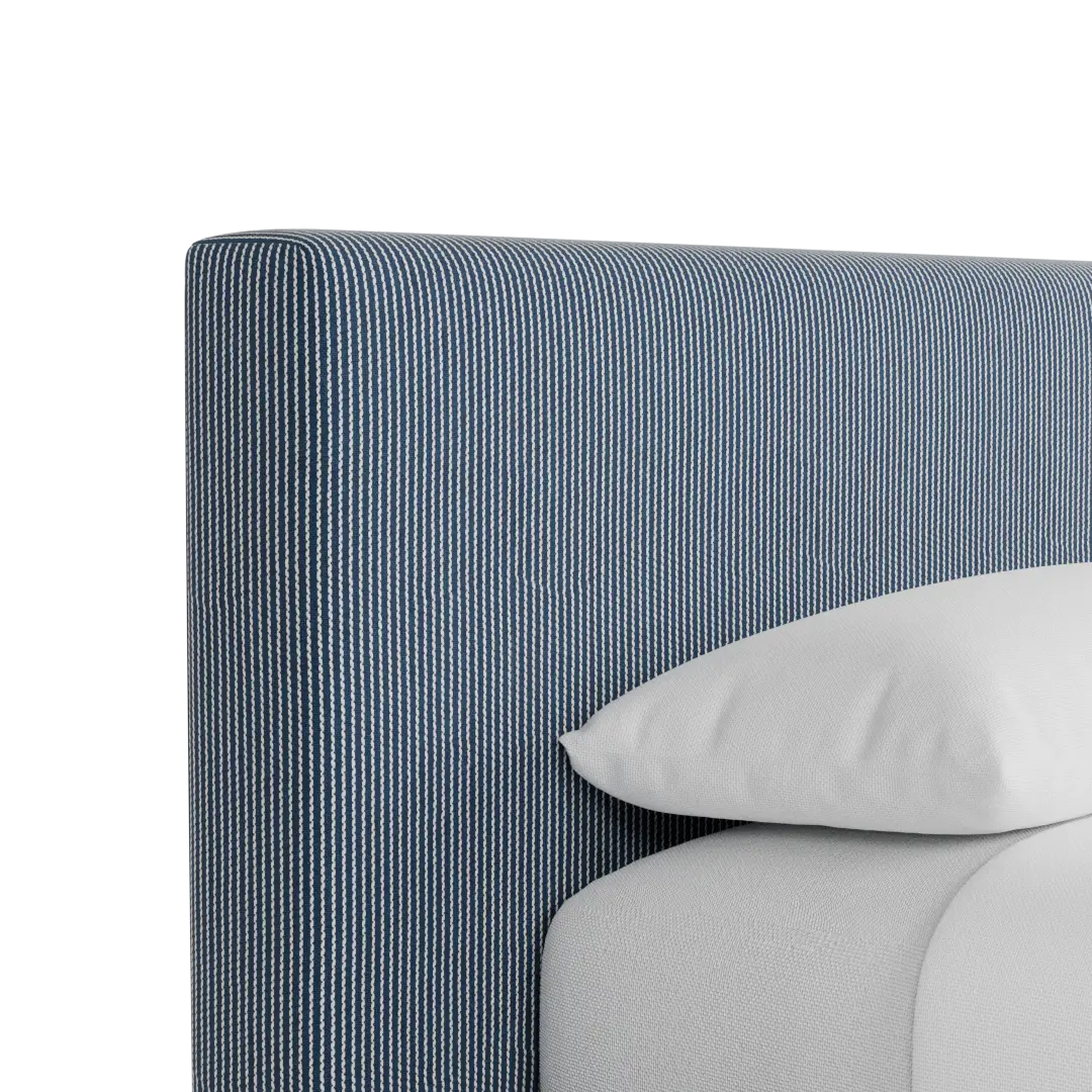 Grayton Lucy Navy 44" Upholstered Platform Bed Grayton Lucy Navy 44" Upholstered Platform Bed