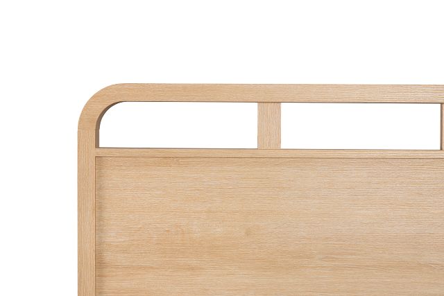 Lyndie Light Tone Panel Bed