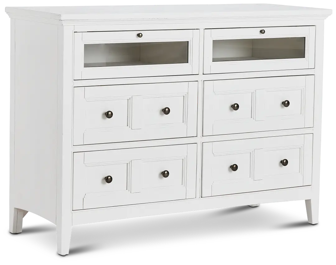 Heron Cove White Media Chest Heron Cove White Media Chest