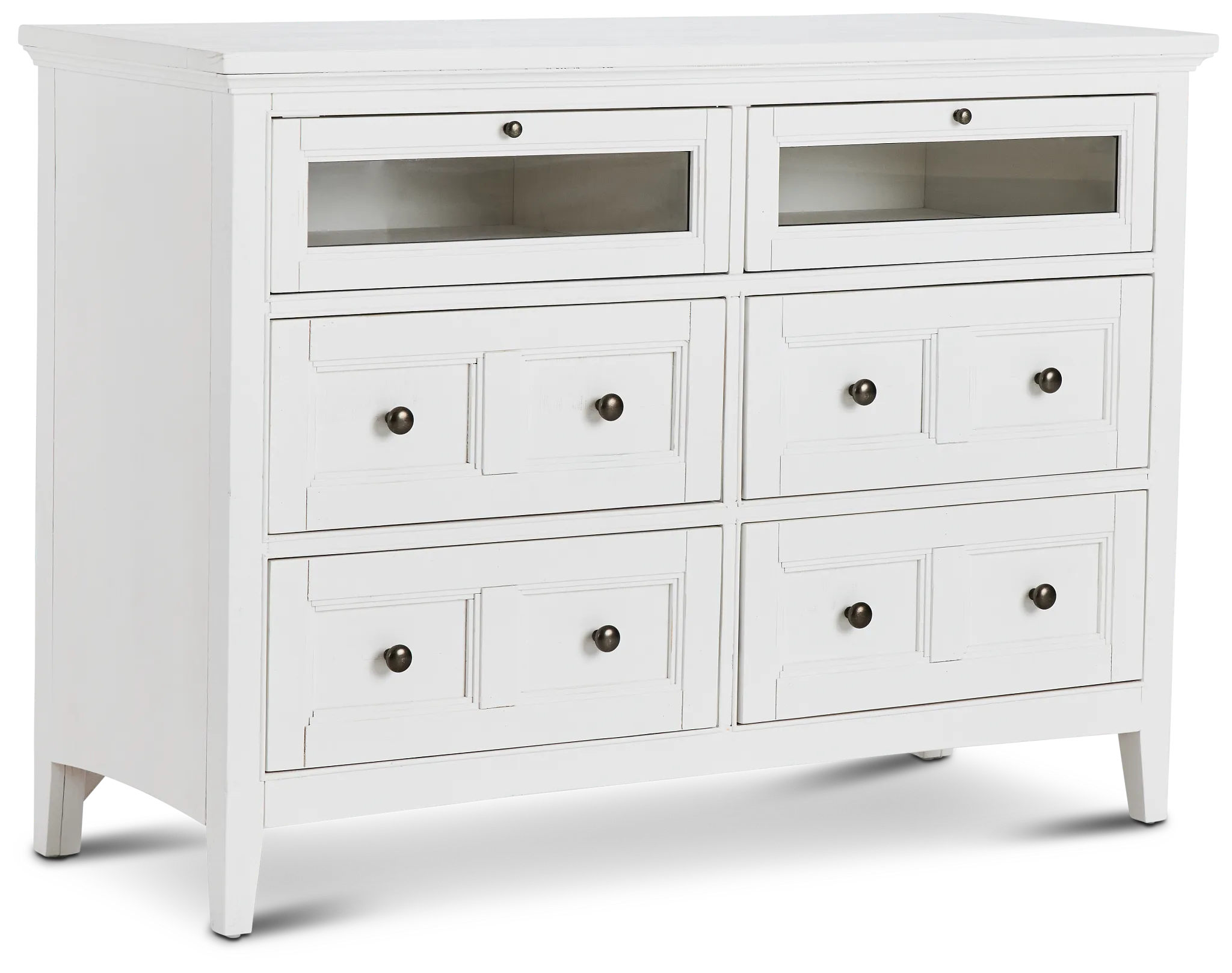 Heron Cove White Media Chest
