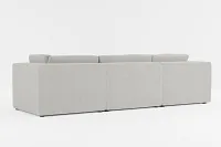 Destin Maguire Gray Fabric 5pc Bumper Sectional