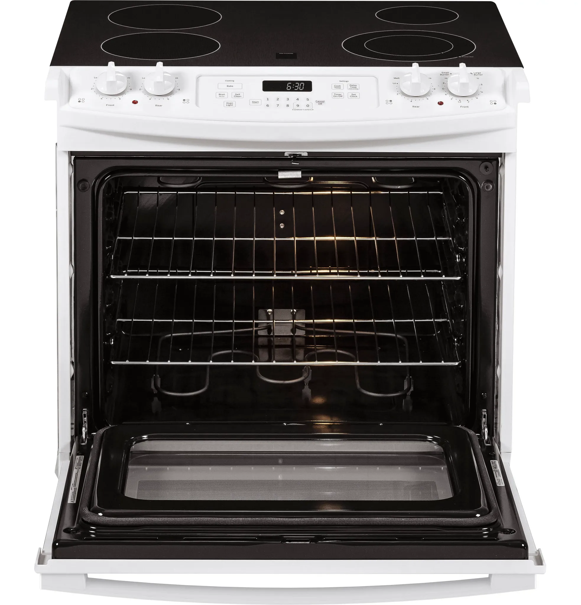 Ge 630 Series White 30" Electric Range