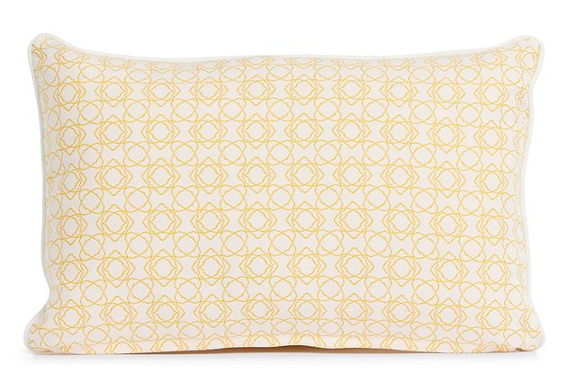 Valley Yellow 13" Indoor/outdoor Rectangular Accent Pillow