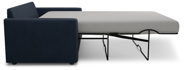Siesta Revenue Dark Blue Fabric Memory Foam Sleeper