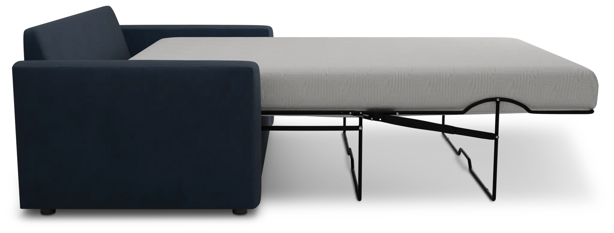 Siesta Revenue Dark Blue Fabric Memory Foam Sleeper Siesta Revenue Dark Blue Fabric Memory Foam Sleeper