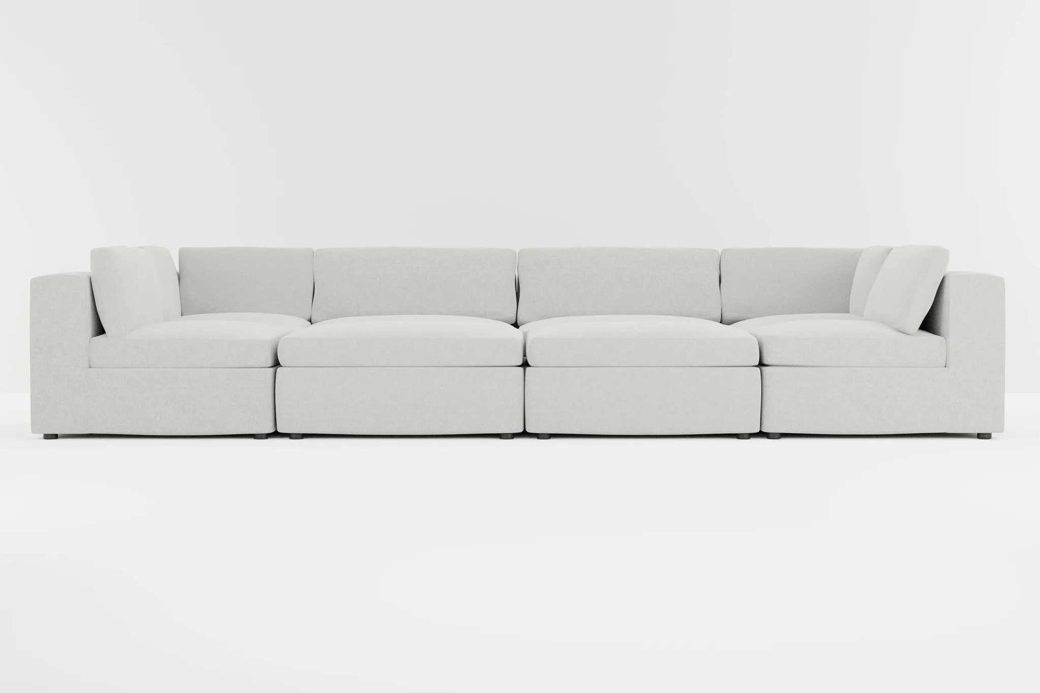 Destin Delray Pewter Fabric 8-piece Pit Sectional