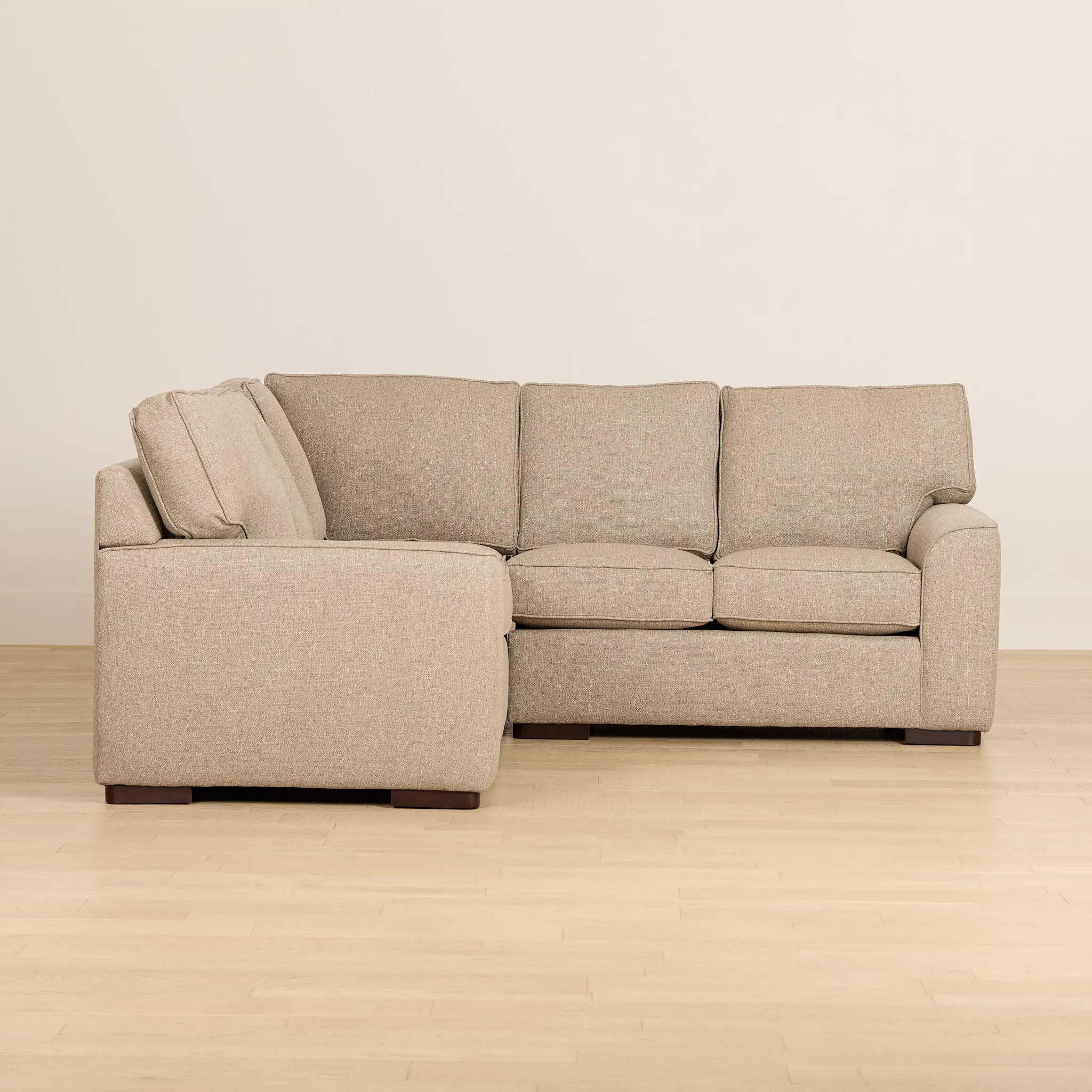 Sinclair Brown Fabric Small Two-arm Sectional