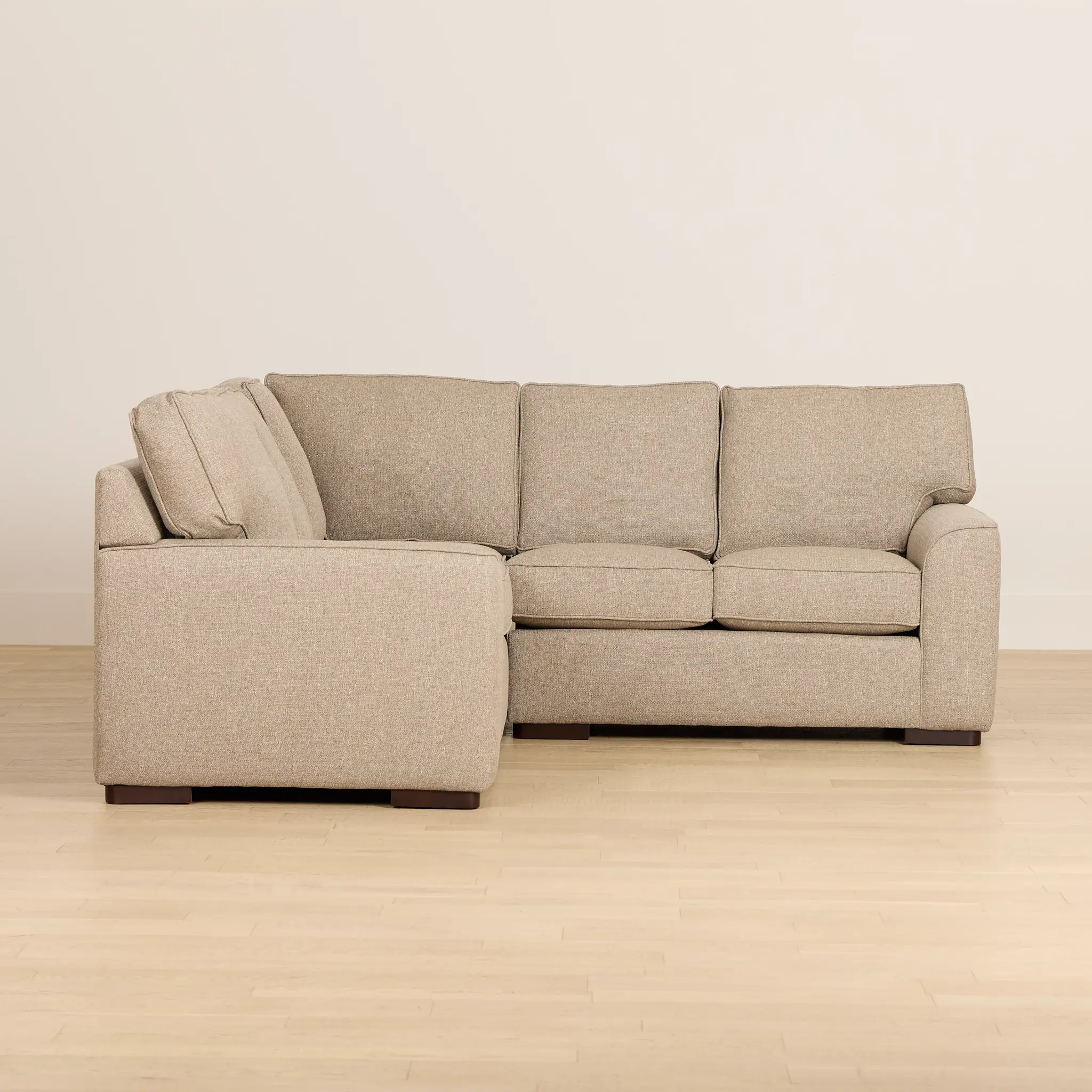 Sinclair Brown Fabric Small Two-arm Sectional Sinclair Brown Fabric Small Two-arm Sectional