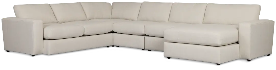 Brantley Light Beige Fabric Large Right Chaise Sectional Brantley Light Beige Fabric Large Right Chaise Sectional