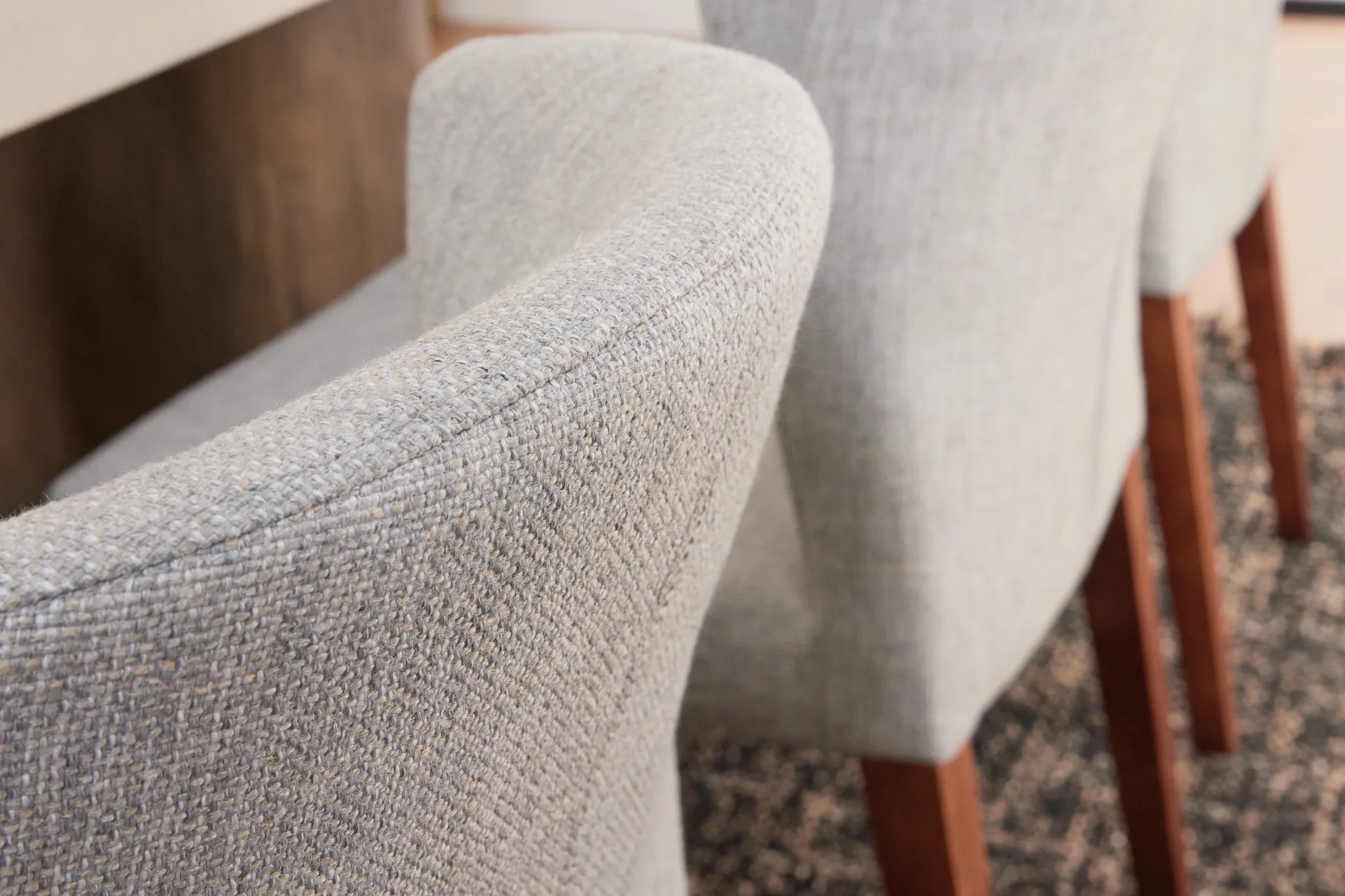 Bentley Light Gray Upholstered Side Chair