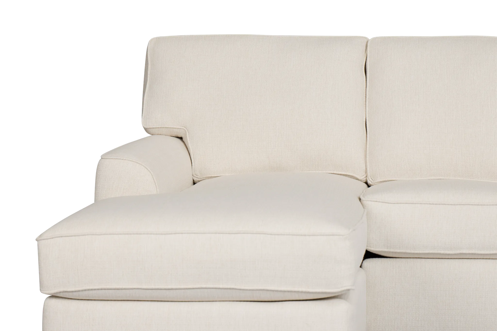 Sinclair Light Beige Fabric Left Chaise Cooling Memory Foam Sleeper Sectional