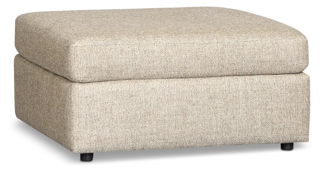 Maxwell Dark Gray Fabric Ottoman
