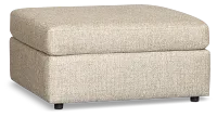 Maxwell Dark Gray Fabric Ottoman