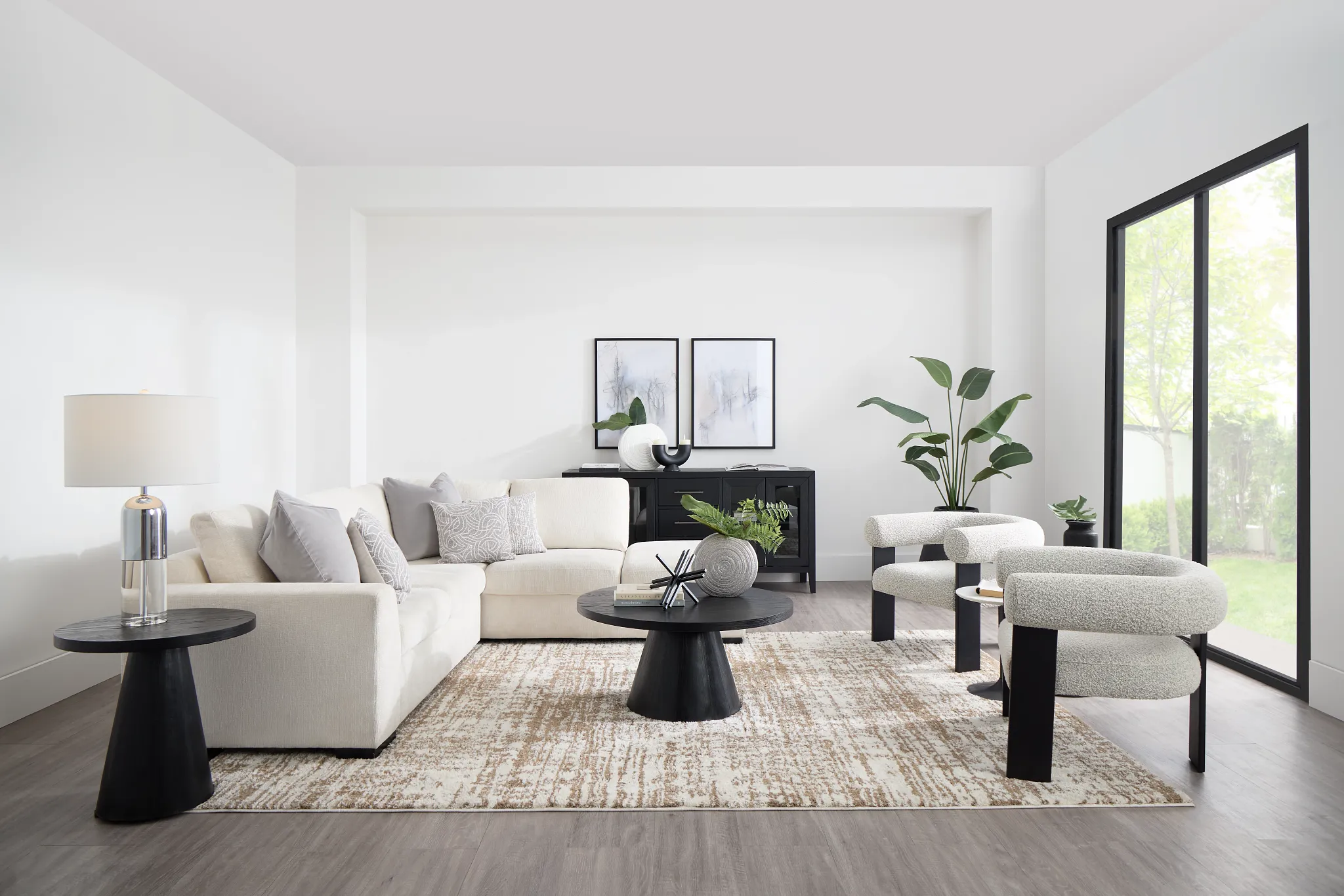 Blakely White Fabric Small Right Bumper Sleeper Sectional