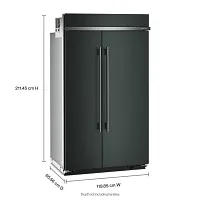 Kitchenaid 748 Series Green 48" Built In Side By Side Refrigerator