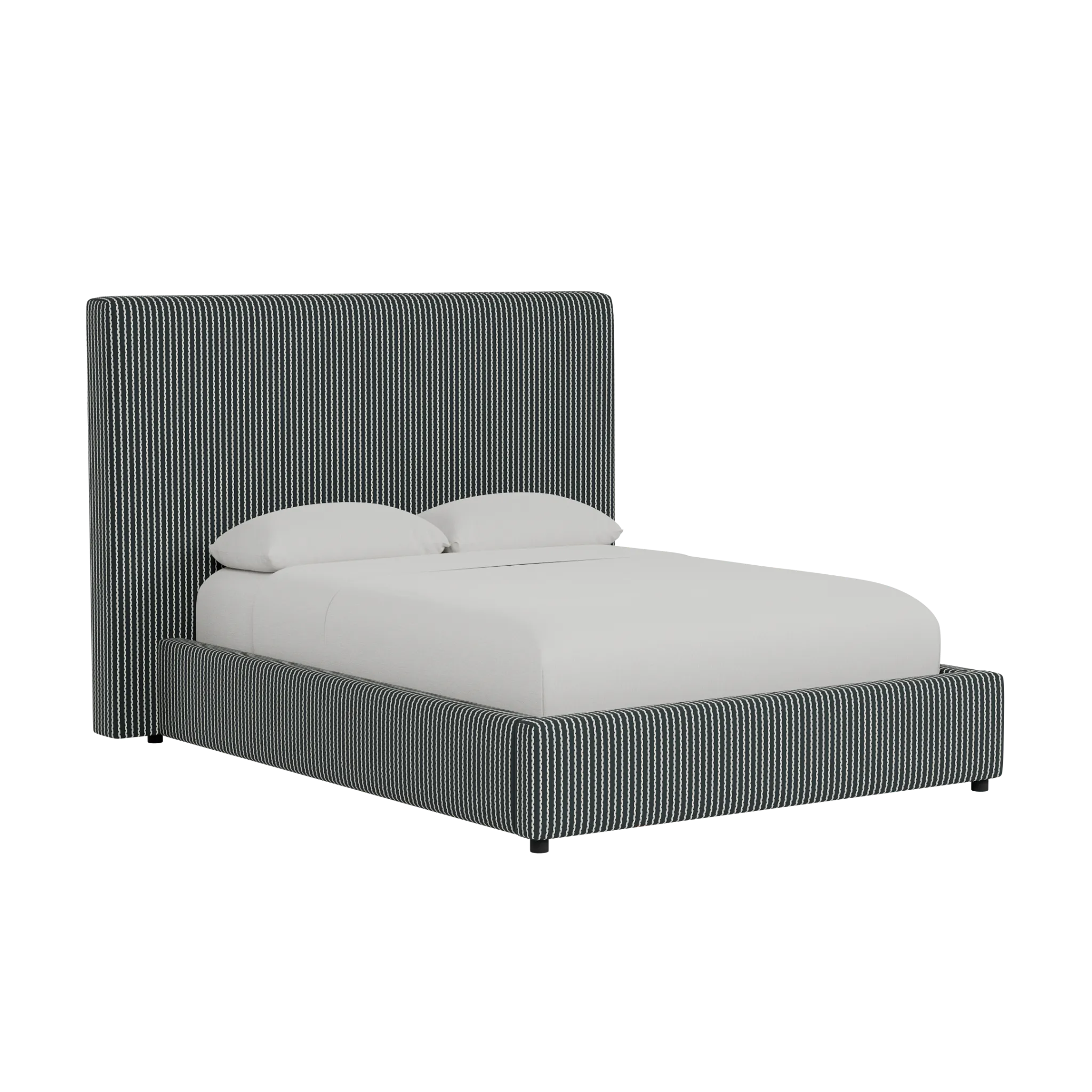 Grayton Lucy Navy 54" Upholstered Platform Bed