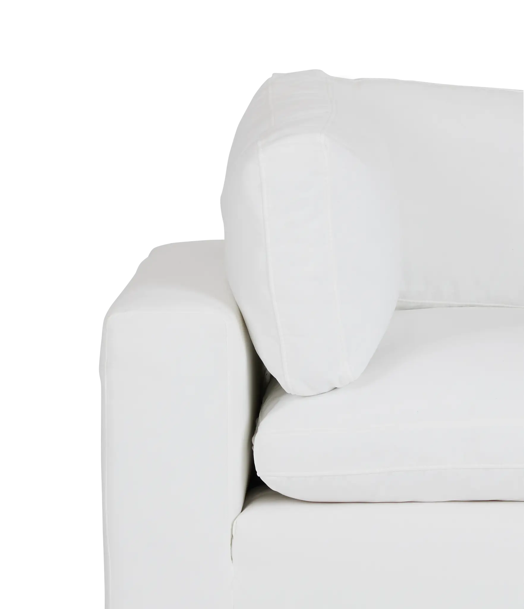 Grant White Fabric Corner Chair Grant White Fabric Corner Chair