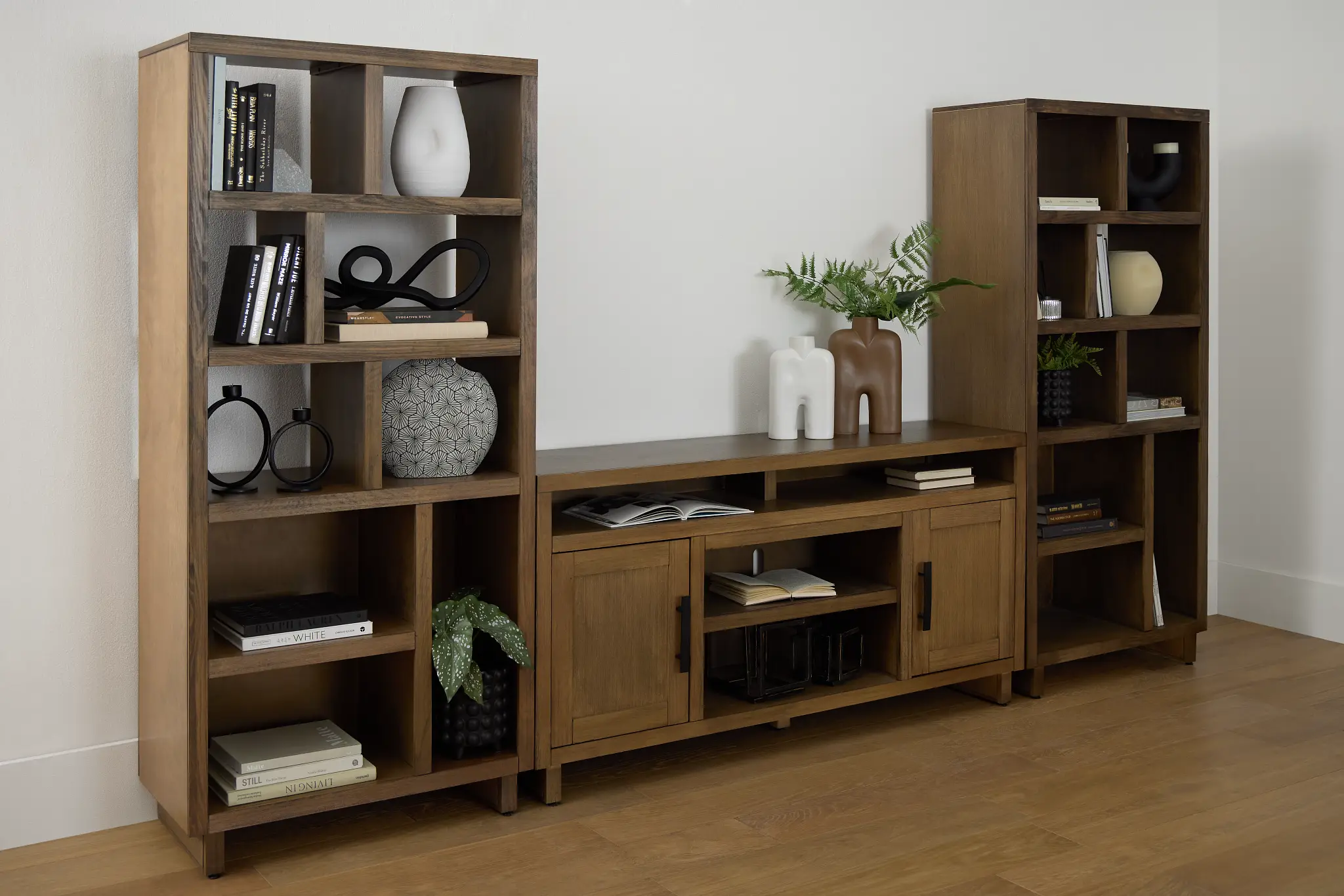 Richmond Light Tone 64" Open Pier Entertainment Wall Richmond Light Tone 64" Open Pier Entertainment Wall