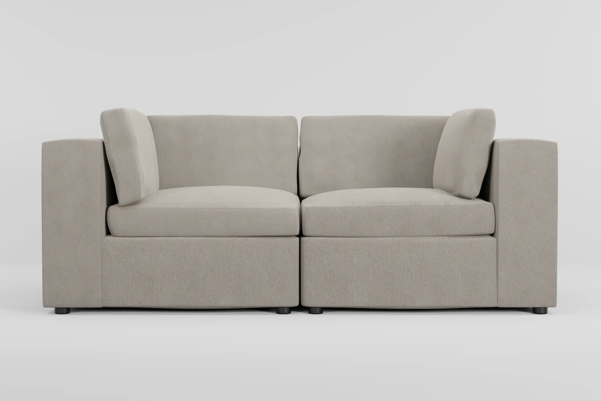 Destin Revenue Gray Fabric 2-piece Modular Sofa Destin Revenue Gray Fabric 2-piece Modular Sofa