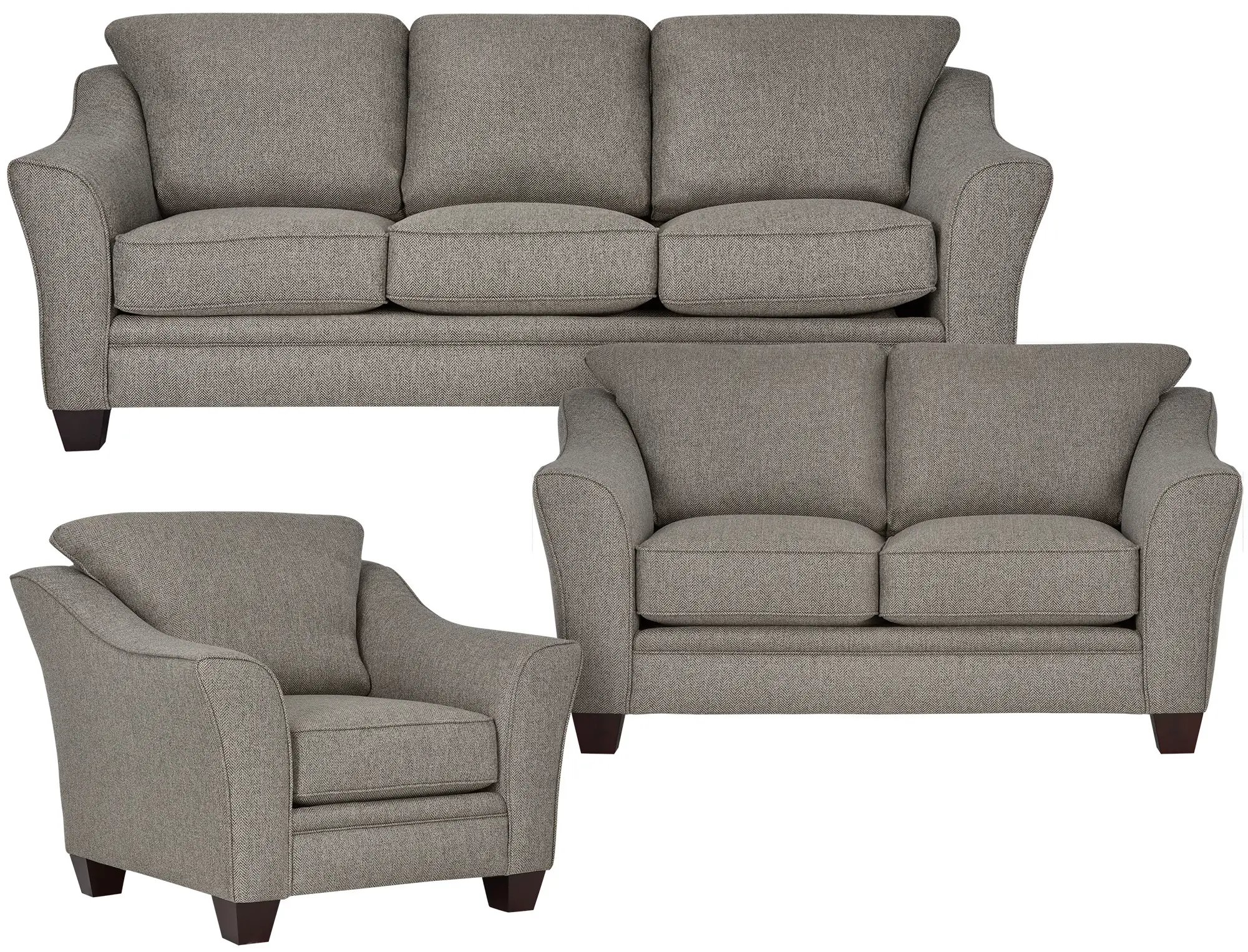 Avery Dark Gray Fabric Living Room Avery Dark Gray Fabric Living Room