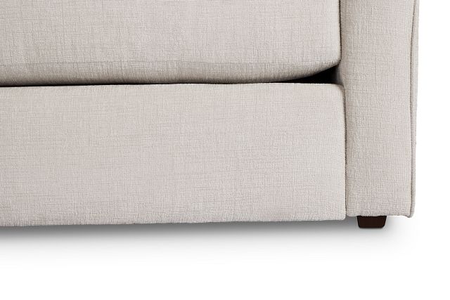 Maxie Light Beige Micro Small Left Bumper Sectional