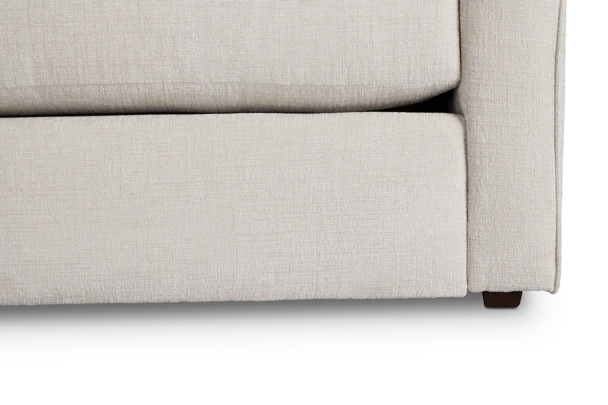 Maxie Light Beige Micro Small Left Bumper Sectional Maxie Light Beige Micro Small Left Bumper Sectional