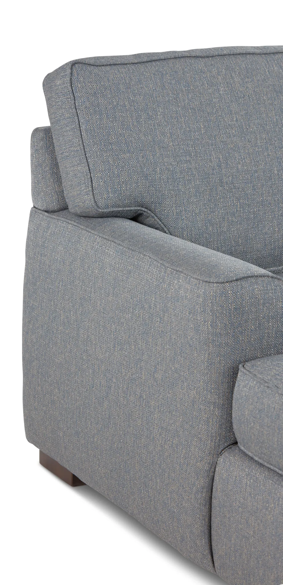 Austin Blue Fabric Left Chaise Sectional