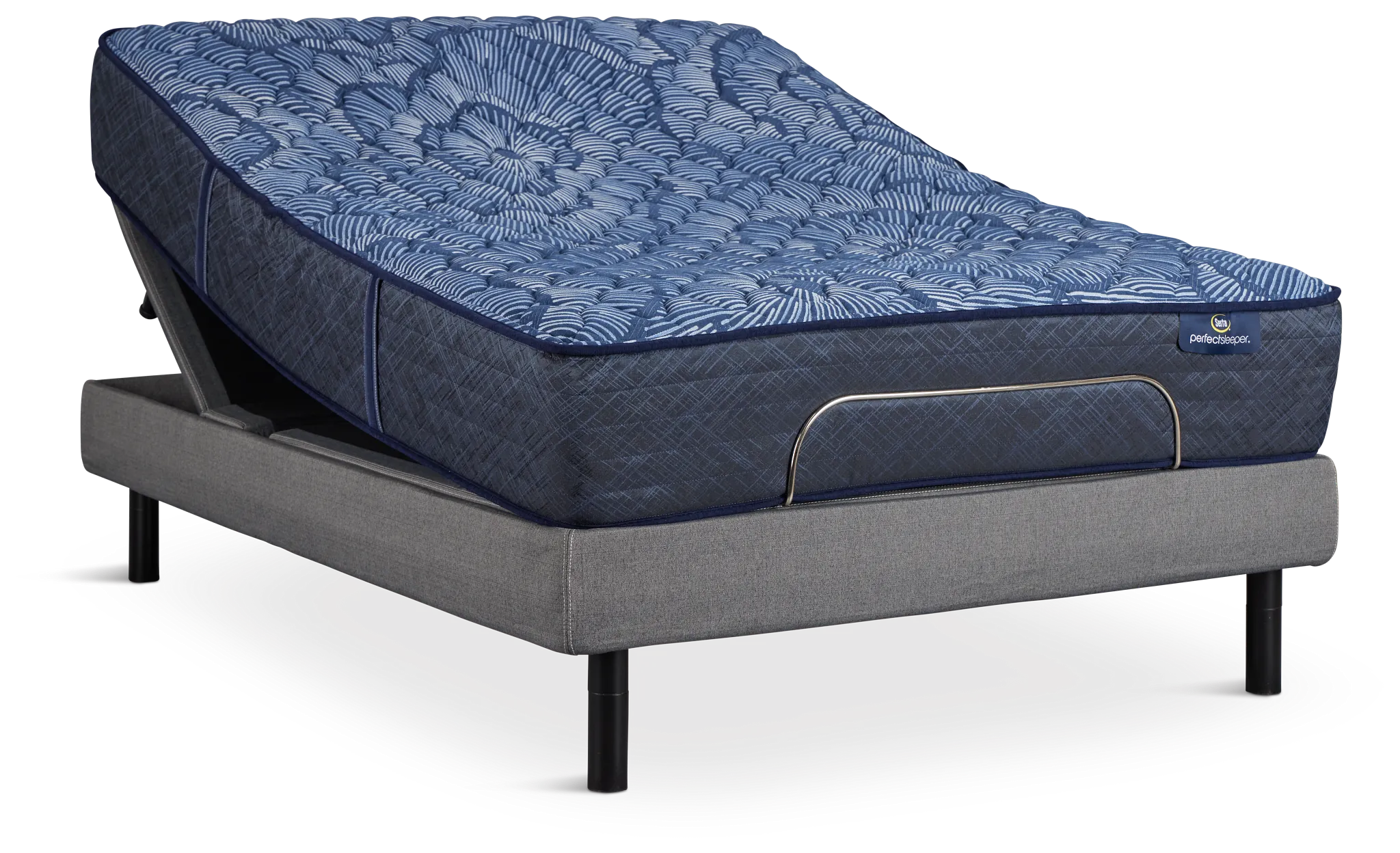 Serta Perfect Sleeper Cobalt Calm Extra Firm Motion Perfect 4 Adjustable Base Set