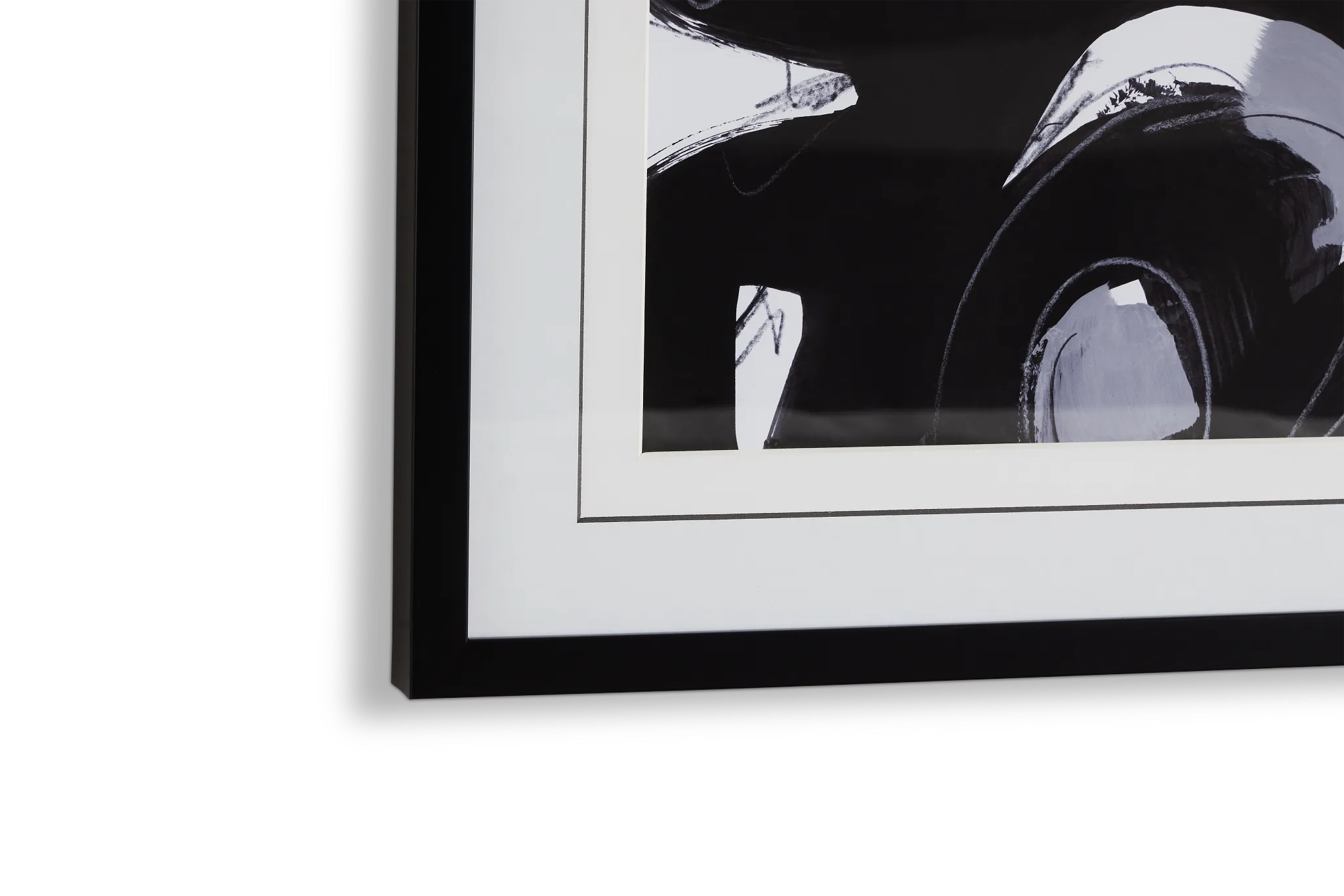 Twirl Black Framed Wall Art