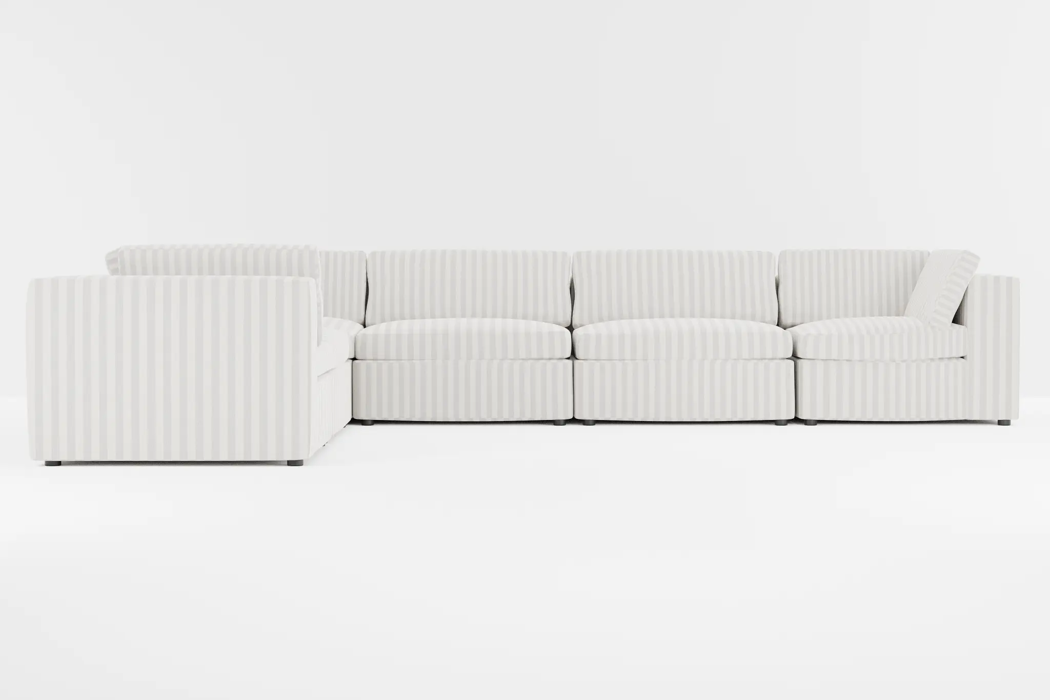 Destin Sea Lane Light Gray Fabric 6-piece Modular Sectional Destin Sea Lane Light Gray Fabric 6-piece Modular Sectional