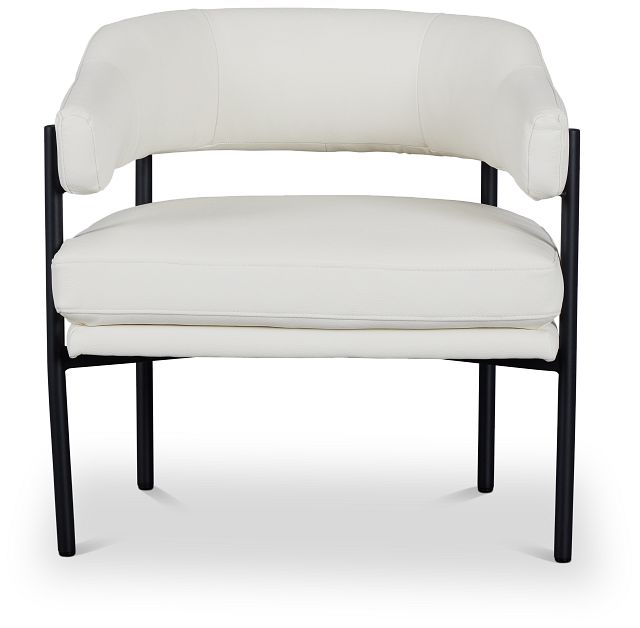 Sebby White Micro Accent Chair