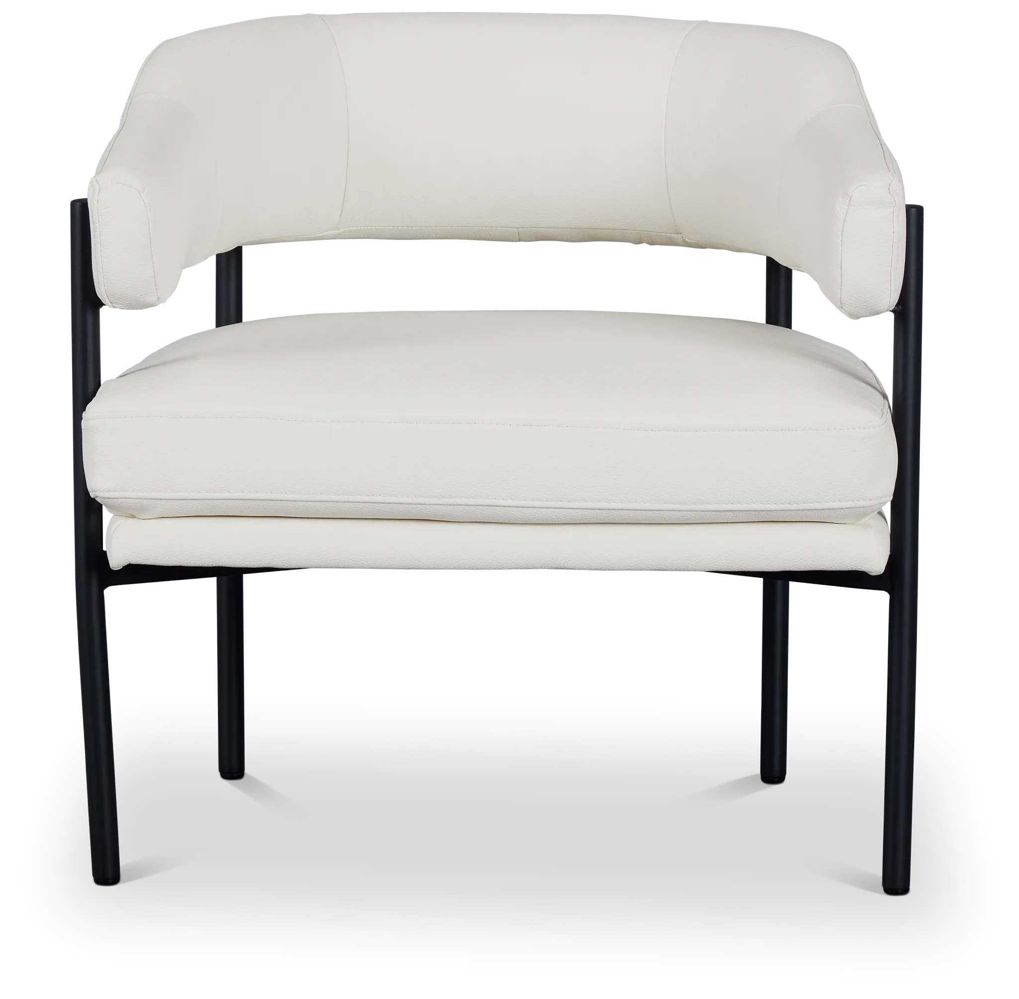 Sebby White Micro Accent Chair