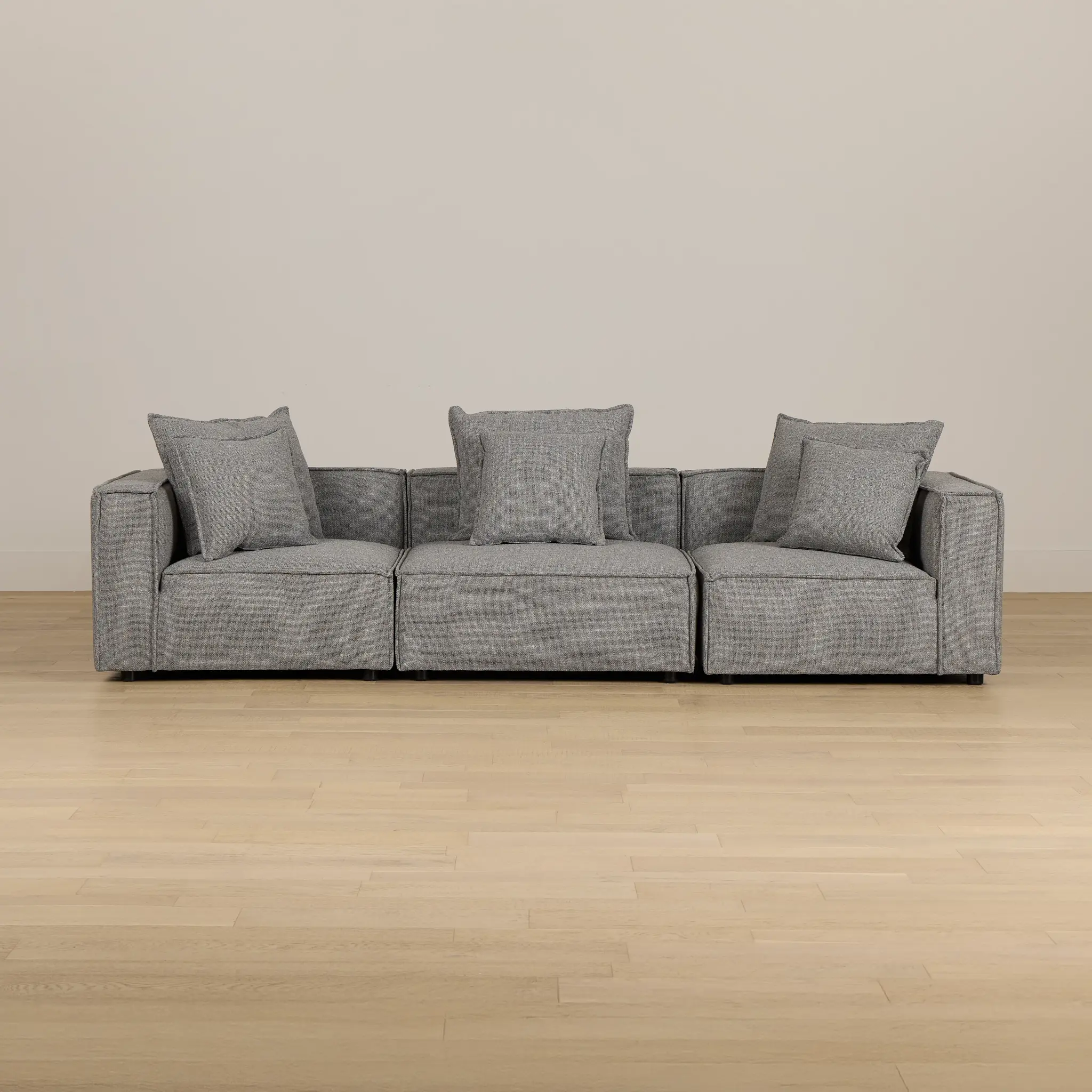 Tatum Gray Fabric 3-piece Modular Sofa Tatum Gray Fabric 3-piece Modular Sofa