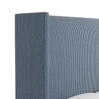 Captiva Lucy Navy 60" Upholstered Shelter Bed