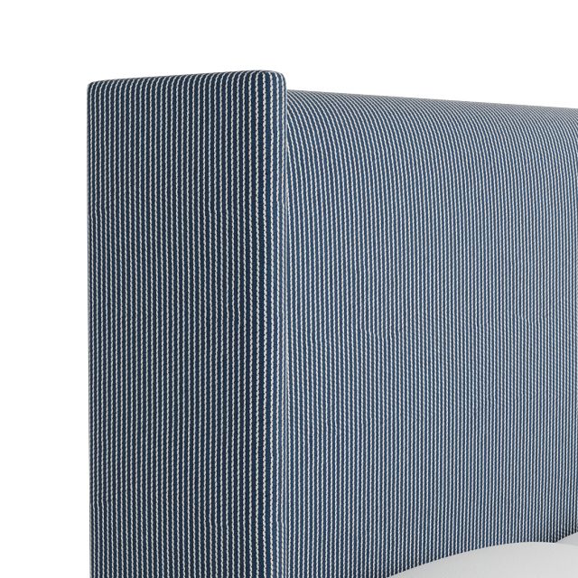 Captiva Lucy Navy 60" Upholstered Shelter Bed