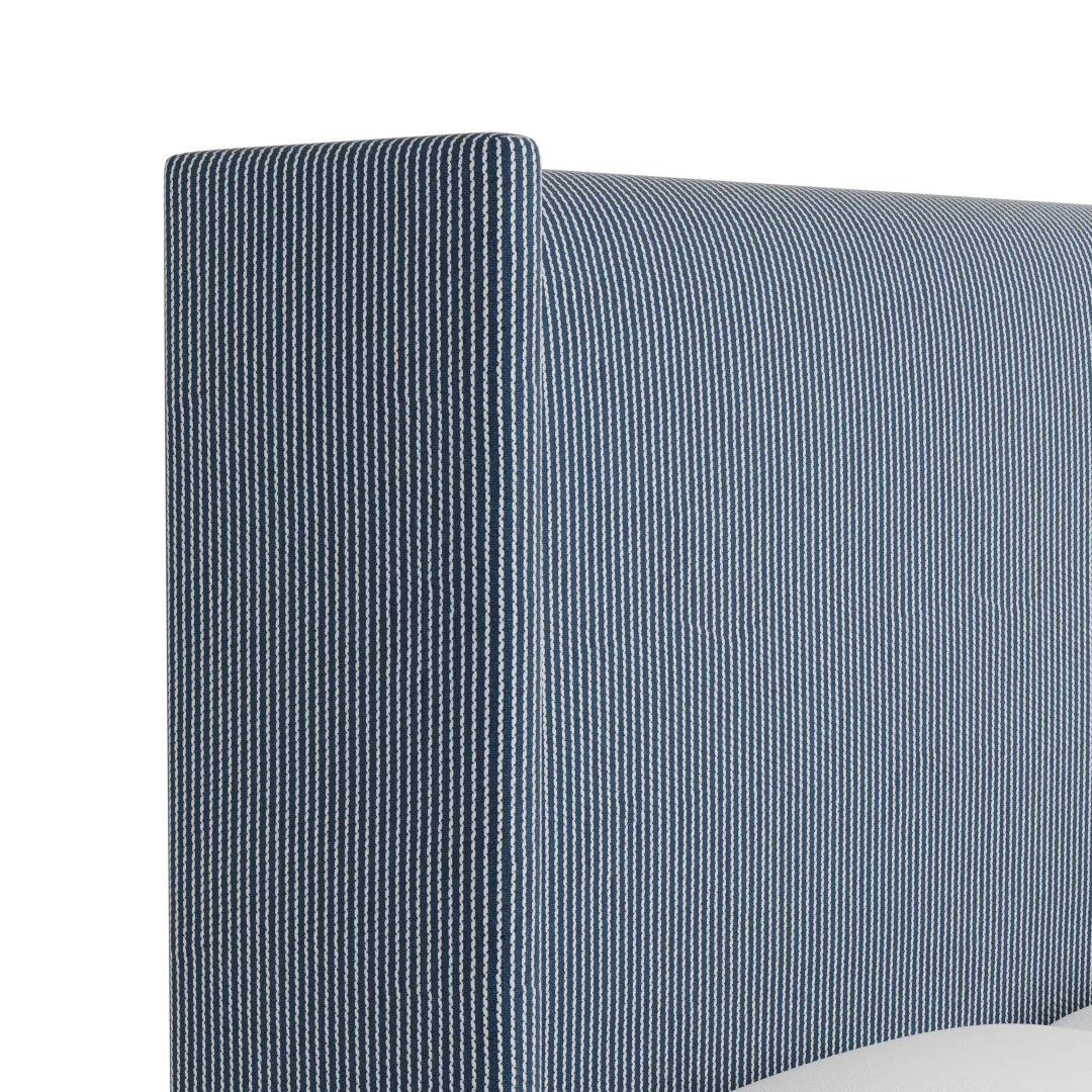 Captiva Lucy Navy 60" Upholstered Shelter Bed