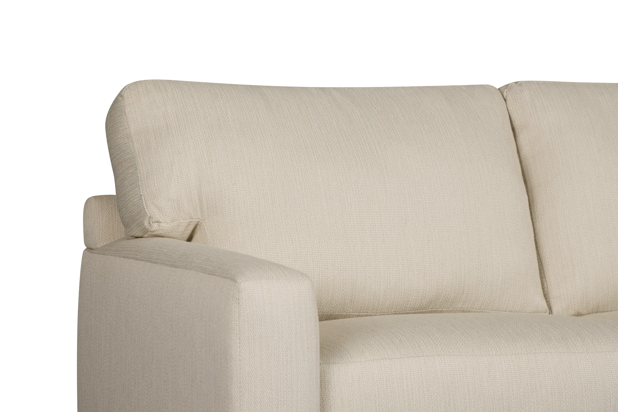 Rhodes Beige Fabric Right Chaise Sectional