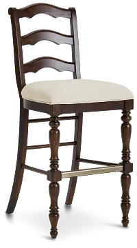 Savannah Dark Tone 30" Upholstered Barstool