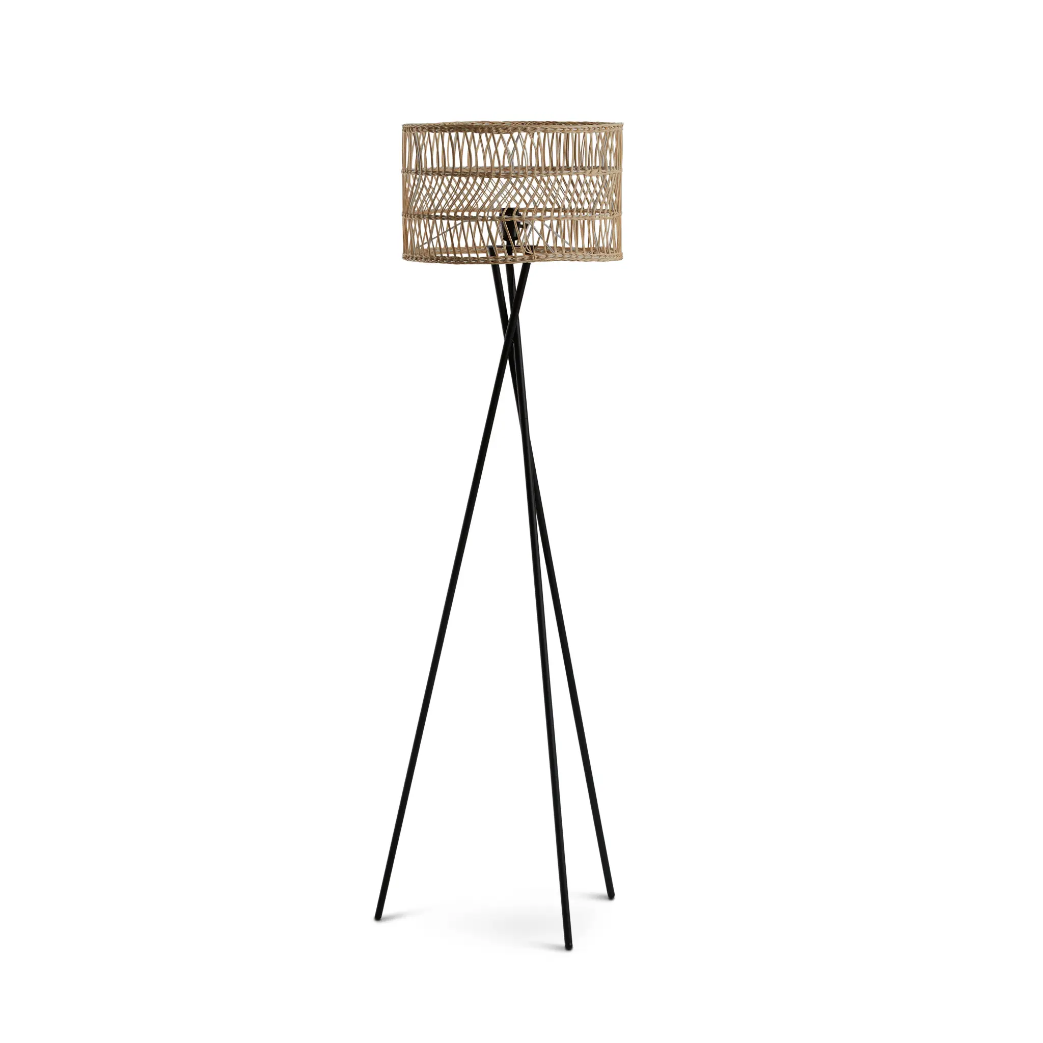 Waves Light Beige Rattan Floor Lamp Waves Light Beige Rattan Floor Lamp