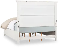Cape Cod Ivory Panel Storage Bed