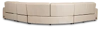 Sawyer Ivory Micro Medium Triple Power 2-arm Sectional