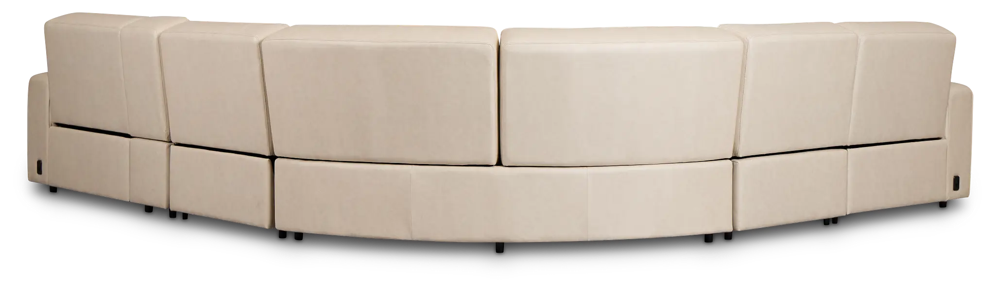Sawyer Ivory Micro Medium Triple Power 2-arm Sectional Sawyer Ivory Micro Medium Triple Power 2-arm Sectional