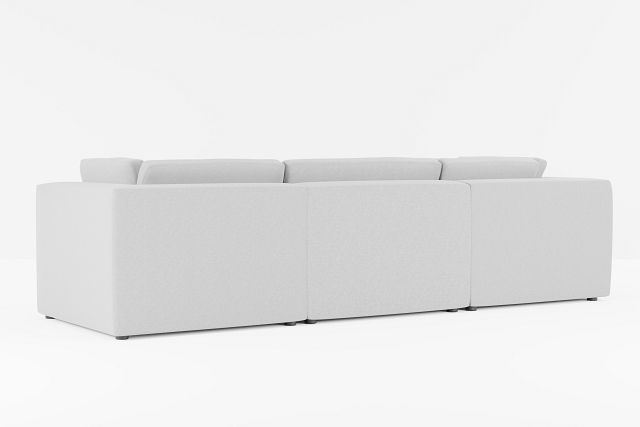 Destin Suave Gray Fabric 5pc Bumper Sectional