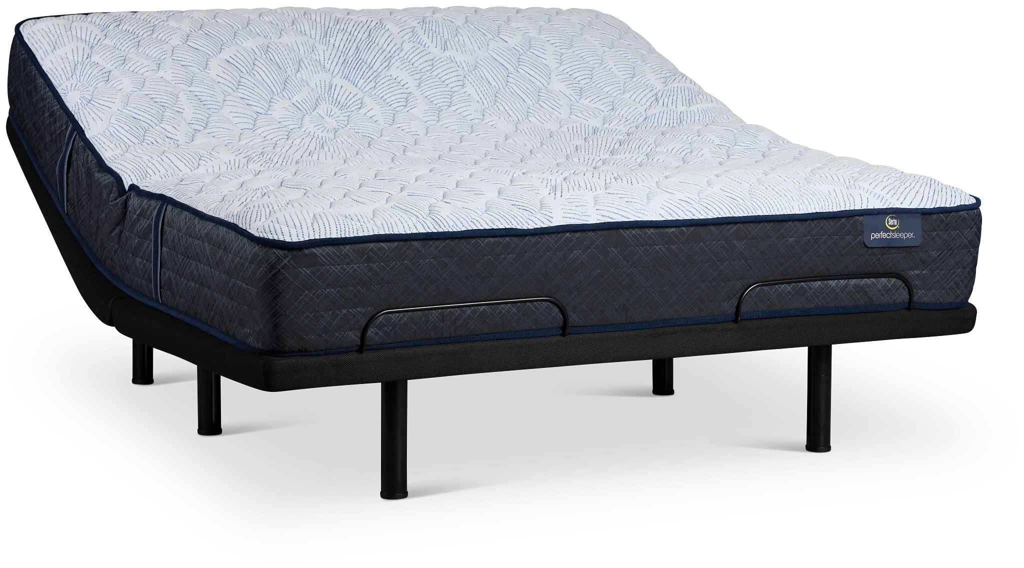 Serta Perfect Sleeper Blue Lagoon Nights Firm Deluxe Adjustable Mattress Set