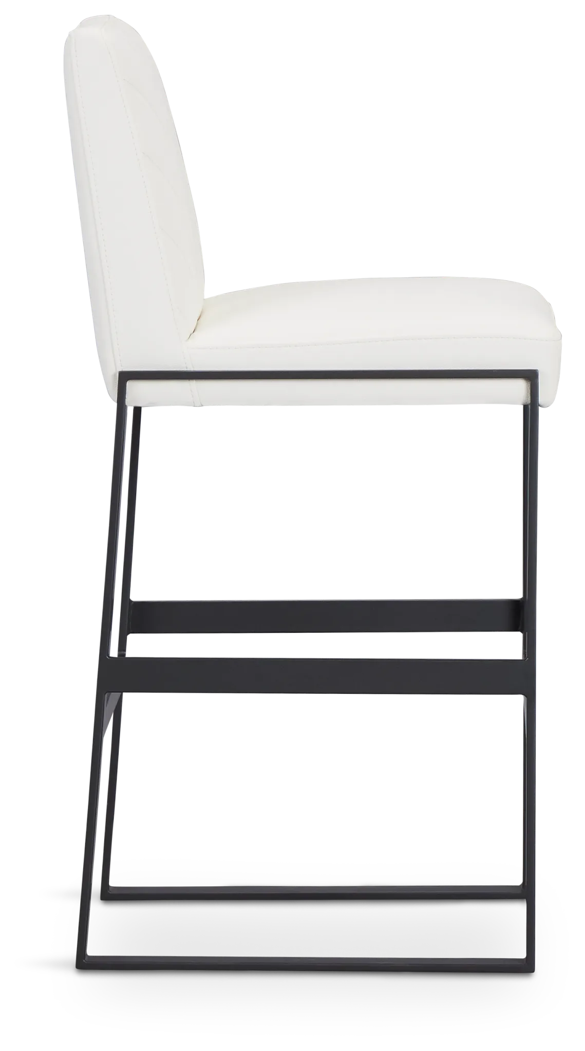 Harlem White 30" Upholstered Barstool