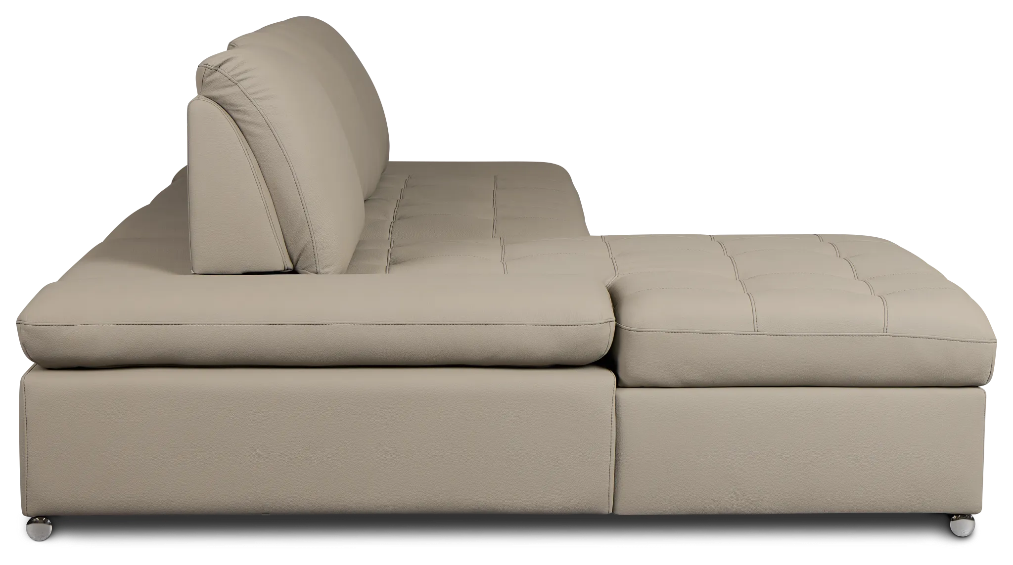 Eden Gray Micro Left Chaise Sleeper Sectional