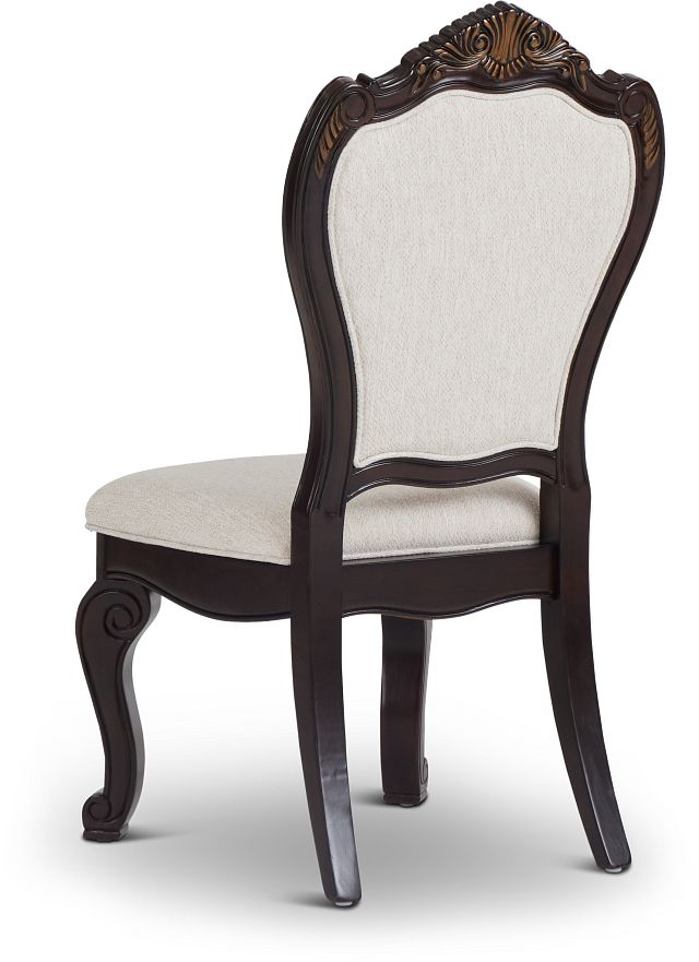 Vigo Dark Tone Upholstered Side Chair (4)
