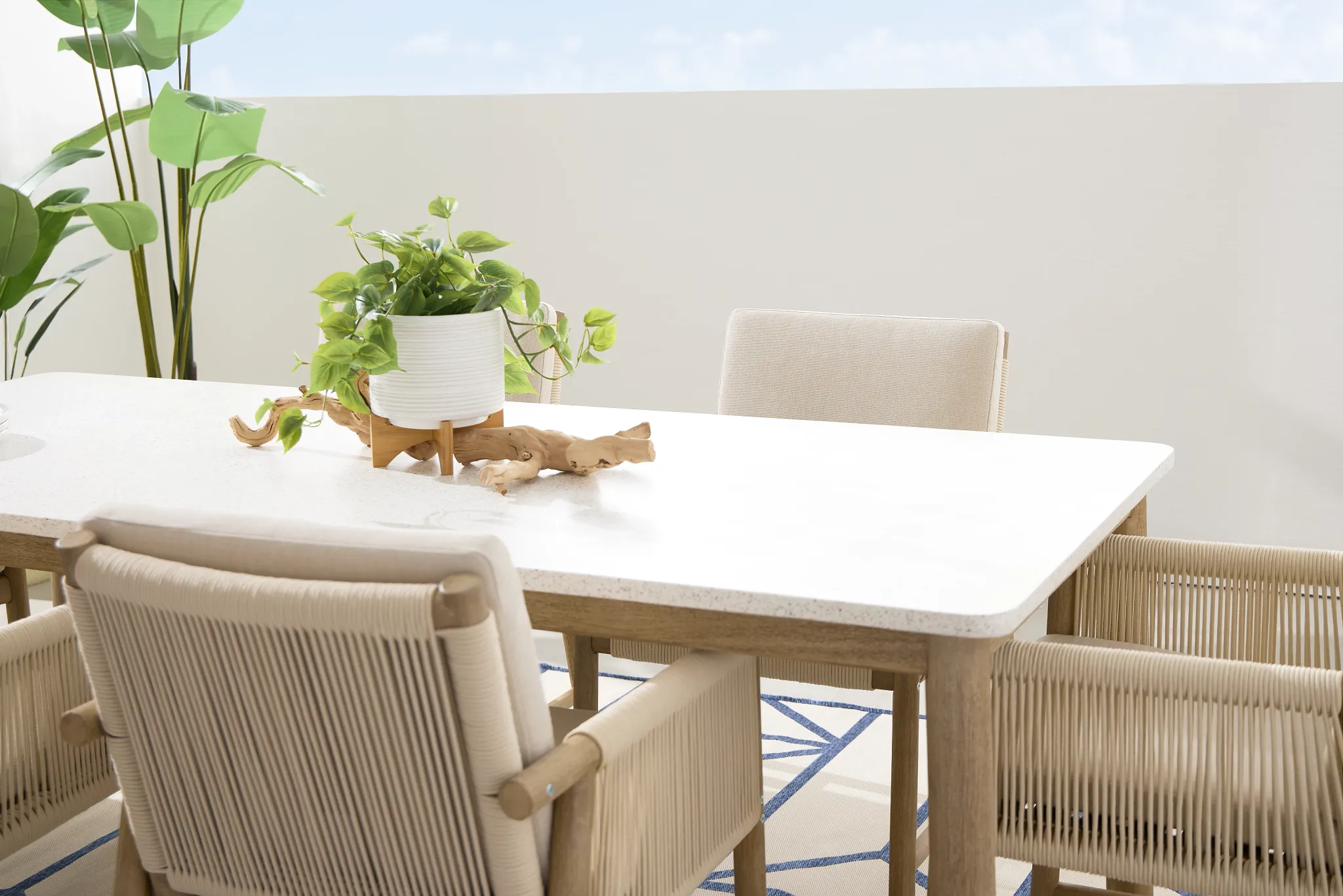 Azure Light Tone Cushioned Arm Chair