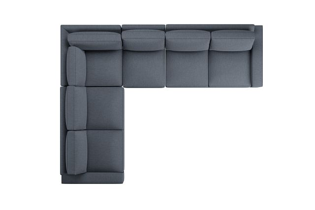 Edgewater Victory Dark Blue Medium Two-arm Sectional