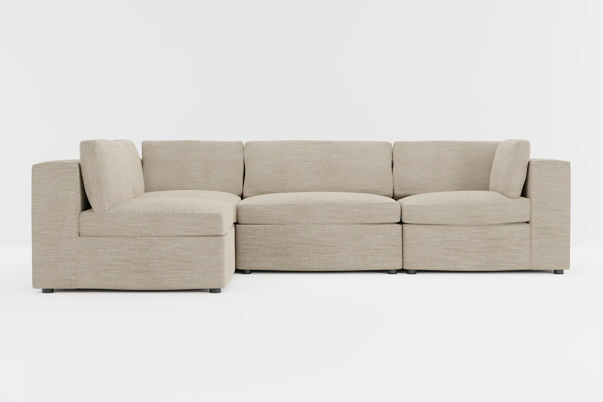 Destin Victory Taupe Fabric 4-piece Modular Sectional Destin Victory Taupe Fabric 4-piece Modular Sectional